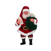 Statuetta decorativa Babbo Natale decorazione natalizia h 17 cm