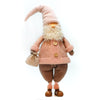 Pupazzo natalizio Babbo Natale Rosa decorazione per interno h 75 cm