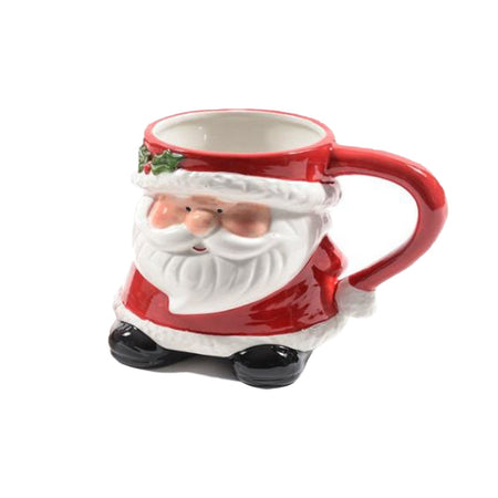 Tazza di natale in ceramica con manico decorazione natalizia