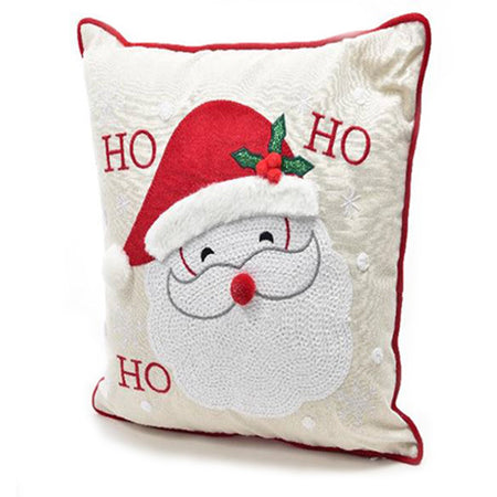 Cuscino "Babbo Natale" in tessuto per decorazioni natalizie