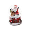 Palla di neve carillon Babbo Natale con glitter neve decorazione natalizia 10 x h 13,5 cm