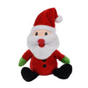 Babbo Natale peluche ripete tutto decorazione natalizia h 20 cm