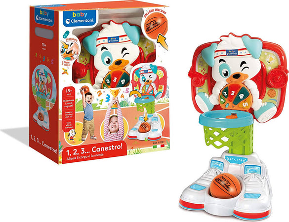 Baby CLEMENTONI 1,2,3, CANESTRO! Conta Canestro Gioco per Bambini Basket Interattivo Italiano 18+m Giocattoli Sanitaria Gioia del Bimbo - Villa San Giovanni, Commerciovirtuoso.it