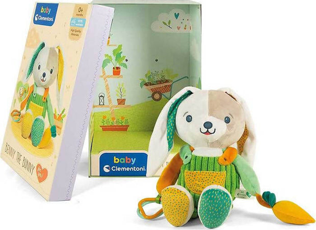 BABY CLEMENTONI Benny The Bunny per Bambini, 17419, Multicolore Pupazzo Bambini e Neonati Coniglietto Colorato Made in Italy Giocattoli Sanitaria Gioia del Bimbo - Villa San Giovanni, Commerciovirtuoso.it