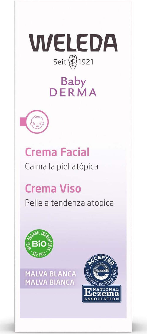 Baby-Derma-Crema-Viso-Malva-Bianca-50-ml-Weleda