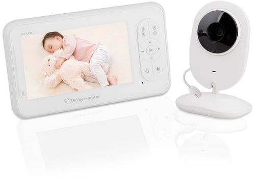 Baby Monitor 4.3 Audio Video Telecamera Sorveglianza Controllo Bambino