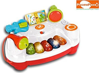 Baby-Piano-Con-Microfono-Incluso-Melodie-Registrate-Suoni-5-Note-Bimbi-Canto