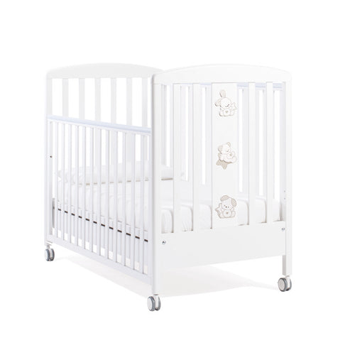 Lettino Italbaby Sweet Stars Bianco/Tortora