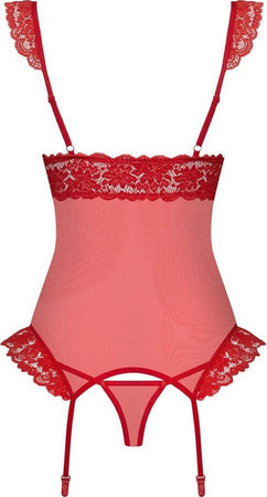 Babydoll Lingerie Sexy Abbigliamento Erotico Obsessive Corset & Thong S/m 863-Cor-3 Lingerie Sexy Rosso Salute e cura della persona/Erotismo e contraccezione/Abbigliamento erotico/Donna/Babydoll e négligé Kondorama - Martinsicuro, Commerciovirtuoso.it
