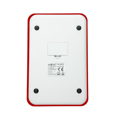 SOGO BILANCIA da cucina elettronica  vetro temperato rosso