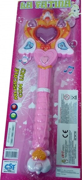 Bacchetta-Scettro-Rosa-Principessa-Fatina-Elsa-Sailor-Luci-Suoni-Cuore-Bambine