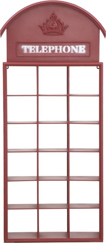 Bacheca Cabina Telefonica Cm 52X15X120 Casa e cucina/Organizzazione interni/Porta oggetti cassetti e scaffali/Mensole da muro Led Mall Home - Napoli, Commerciovirtuoso.it