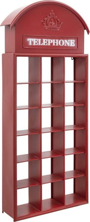 Bacheca Cabina Telefonica Cm 52X15X120 Casa e cucina/Organizzazione interni/Porta oggetti cassetti e scaffali/Mensole da muro Led Mall Home - Napoli, Commerciovirtuoso.it