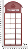 Bacheca Cabina Telefonica Cm 52X15X120 Casa e cucina/Organizzazione interni/Porta oggetti cassetti e scaffali/Mensole da muro Led Mall Home - Napoli, Commerciovirtuoso.it