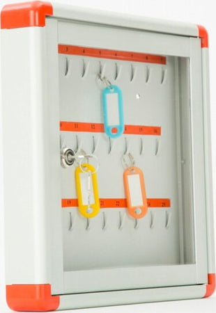 Bacheca murale portachiavi - 25 posti - 30 x 30 cm - Metalplus Cancelleria e prodotti per ufficio/Archivio ufficio e accessori per scrivania/Lavagne e bacheche/Bacheche Eurocartuccia - Pavullo, Commerciovirtuoso.it