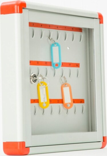 Bacheca murale portachiavi - 25 posti - 30 x 30 cm - Metalplus Cancelleria e prodotti per ufficio/Archivio ufficio e accessori per scrivania/Lavagne e bacheche/Bacheche Eurocartuccia - Pavullo, Commerciovirtuoso.it