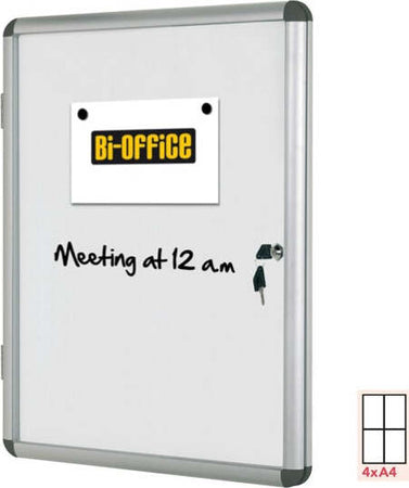 Bacheca per interni - fondo bianco magnetico - 4 fogli A4 - verticale - Bi-Office Cancelleria e prodotti per ufficio/Archivio ufficio e accessori per scrivania/Lavagne e bacheche/Bacheche multifunzione Eurocartuccia - Pavullo, Commerciovirtuoso.it
