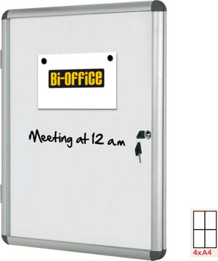 Bacheca per interni - fondo bianco magnetico - 4 fogli A4 - verticale - Bi-Office Cancelleria e prodotti per ufficio/Archivio ufficio e accessori per scrivania/Lavagne e bacheche/Bacheche multifunzione Eurocartuccia - Pavullo, Commerciovirtuoso.it