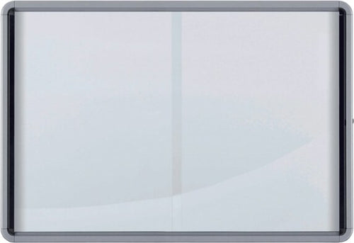 Bacheca per interni - fondo in metallo - 12 fogli A4 - ante scorrevoli - Nobo Cancelleria e prodotti per ufficio/Archivio ufficio e accessori per scrivania/Lavagne e bacheche/Bacheche multifunzione Eurocartuccia - Pavullo, Commerciovirtuoso.it