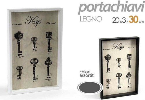 Bacheca Portachiavi Da Parete Legno Appendino Keys 20x3x30 Cm Vari Colori 813474 Casa e cucina/Arredamento/Ingresso/Portachiavi da parete Trade Shop italia - Napoli, Commerciovirtuoso.it