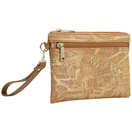 YNot pochet con polsiera beige linea GUM stampa Roma GUM342S5 Pochette YNot