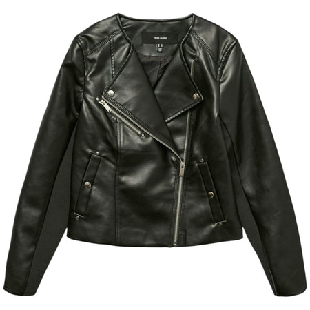 Vero Moda giacca ecopelle nera Riley 10302441