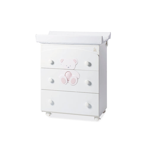 Bagnetto Tre Cassetti Italbaby Peluche Rosa