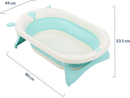 Bagnetto Pieghevole Kikkaboo Foldy Mint Prima infanzia/Igiene e benessere/Bagnetto/Vaschette e riduttori La Casa Del Bebè - Napoli, Commerciovirtuoso.it