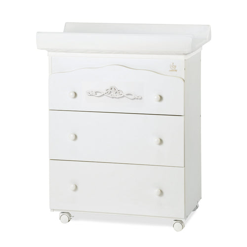 Bagnetto Tre Cassetti Italbaby Magnifique Lux Bianco