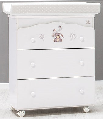 Bagnetto Tre Cassetti Italbaby Ku Ku Bianco