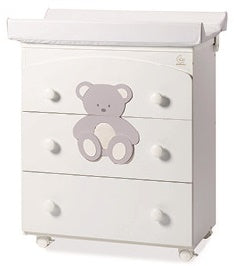 Bagnetto Tre Cassetti Italbaby Peluche Grigio