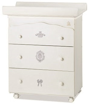 Bagnetto Tre Cassetti Italbaby Baby Chic Bianco