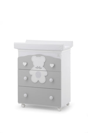 BagnettoTre Cassetti Italbaby Fiocco Grigio