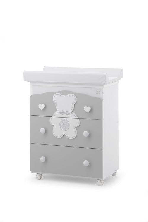 BagnettoTre Cassetti Italbaby Fiocco Grigio