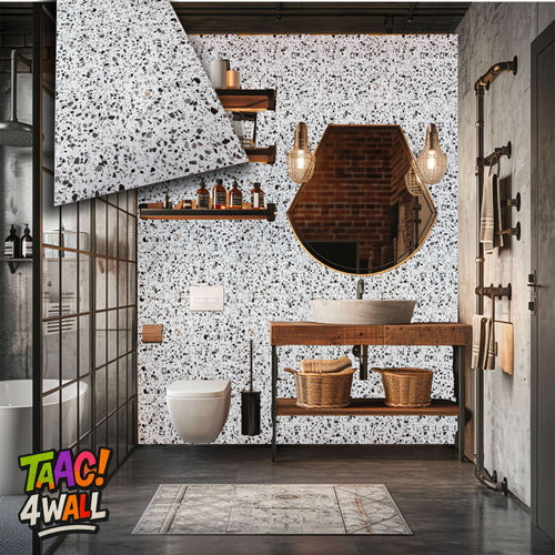 €16,99mq TAAC! 4WALL pacco da 5,76mq (4 pannelli) rivestimento a parete SPC Click 5x600x2400mm TITAN