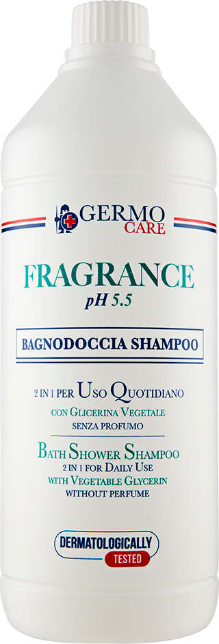 Bagno Doccia Shampoo pH 5.5 senza profumo FRAGRANCE con glicerina Vegetale Bagnoschiuma GERMO Bellezza/Bagno e corpo/Detergenti per il corpo/Bagnoschiuma docciaschiuma e gel doccia Salute e Prevenzione - Barletta, Commerciovirtuoso.it