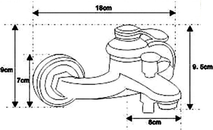 Bagno Miscelatore Esterno Doccia A Parete Doccetta Ottone Rubinetto Vintage Fai da te/Attrezzature per cucine e bagni/Attrezzature per bagni/Rubinetti per lavandini bagno Trade Shop italia - Napoli, Commerciovirtuoso.it
