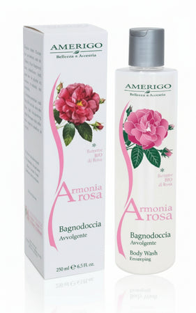 Bagnodoccia Armonia Rosa AMERIGO 250 ml bagnoschiuma profumo di rosa Bagnodoccia Tiziana non solo gioielli - Civitanova Marche, Commerciovirtuoso.it