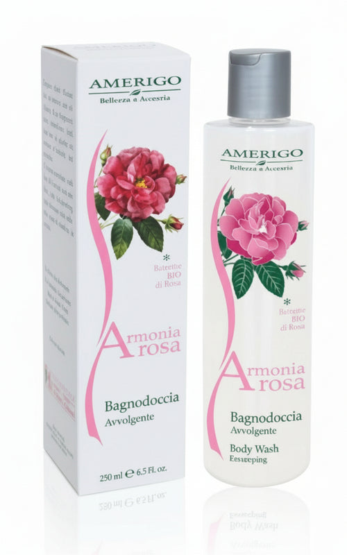 Bagnodoccia Armonia Rosa AMERIGO 250 ml bagnoschiuma profumo di rosa Bagnodoccia Tiziana non solo gioielli - Civitanova Marche, Commerciovirtuoso.it