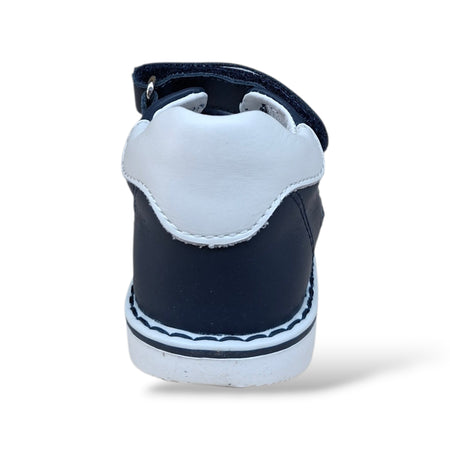 Sandali Primi Passi Balducci Cita 5914 Blu-Bianco – Pelle con Velcro