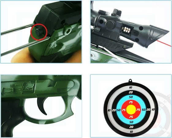 BALESTRA GIOCATTOLO PER BAMBINI CON 4 FRECCE BERSAGLIO E PORTA FRECCE CAMOUFLAGE Sport e tempo libero/Sport/Tiro con l'arco/Archi/Archi standard Trade Shop italia - Napoli, Commerciovirtuoso.it