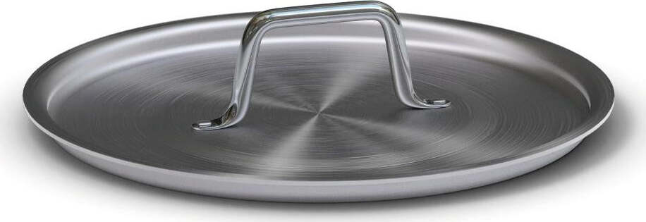Coperchio Per Caldaia In Alluminio 34 Cm | Home Grigio | Piano Liscio - 5