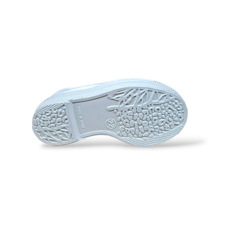 Ballerine Bambina Bianco Natural World 473 Salon Lazo – Vegane, Elastico, Bio | Scarpetteria Gica