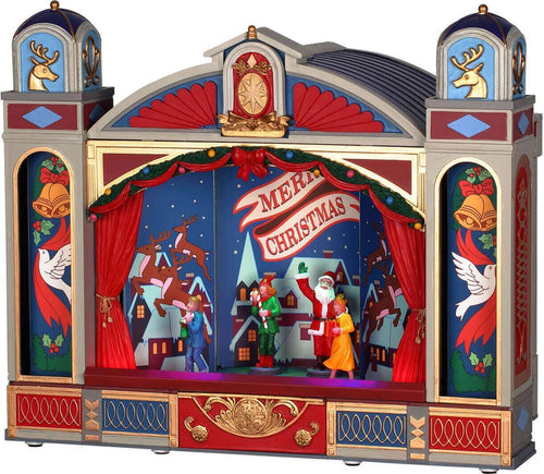 Balletto di Natale, edificio animato per villaggio di Natale in Porcellana‎ Casa e cucina/Decorazioni per interni/Addobbi e decorazioni per ricorrenze/Decorazioni natalizie/Oggettistica MagiediNatale.it - Altamura, Commerciovirtuoso.it