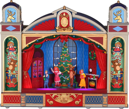 Balletto di Natale, edificio animato per villaggio di Natale in Porcellana‎ Casa e cucina/Decorazioni per interni/Addobbi e decorazioni per ricorrenze/Decorazioni natalizie/Oggettistica MagiediNatale.it - Altamura, Commerciovirtuoso.it