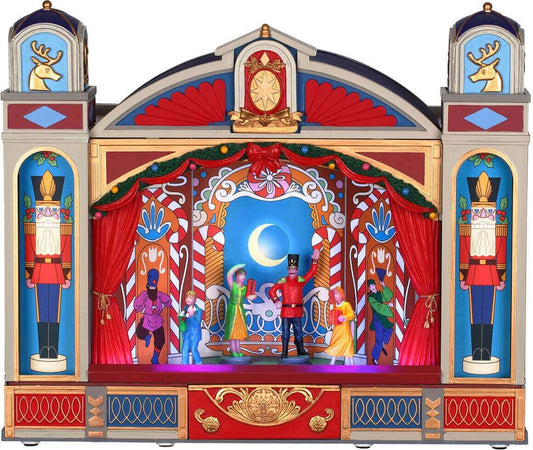 Balletto di Natale, edificio animato per villaggio di Natale in Porcellana‎ Casa e cucina/Decorazioni per interni/Addobbi e decorazioni per ricorrenze/Decorazioni natalizie/Oggettistica MagiediNatale.it - Altamura, Commerciovirtuoso.it