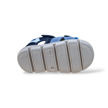 Sandali Tallonati Primi Passi Balocchi Bart 163171 Blue-Azzurro – Pelle Velcro Bambini