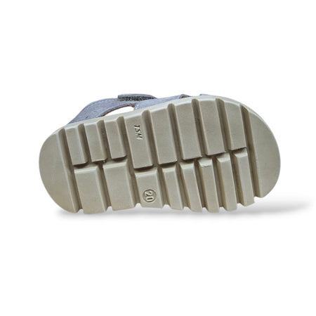 Sandali Tallonati Primi Passi Balocchi Bart 163514 Grigio – Pelle Velcro Bambini