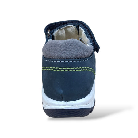 Scarpe Ragnetto Primi Passi Bambini Balocchi Ciciban Teddy Blue-Grigio – Pelle Velcro
