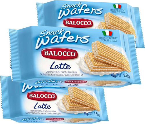 Balocco 30x Wafer Crema Al Latte Balocco Monoporzione Confezione Da 30 Pezzi Alimentari e cura della casa/Snack dolci e salati/Biscotti/Wafer Franco Pausa Caffè - Albano Laziale, Commerciovirtuoso.it